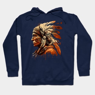 NATIVE AMERICAN INDIAN CHIEF Hoodie